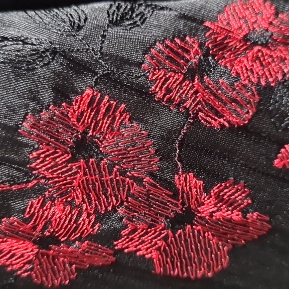 rampage black floral flower pleated midi skirt - Picture 4 of 7